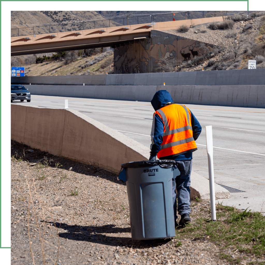 Highway cleanup I215 Utah